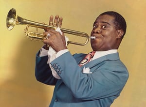 This is the Avatar Image for the Louis Armstrong (Musician) AI Voice and Text to Speech Generator